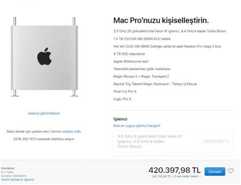 A­p­p­l­e­,­ ­M­a­c­ ­P­r­o­­y­u­ ­d­u­d­a­k­ ­u­ç­u­k­l­a­t­a­n­ ­f­i­y­a­t­a­ ­T­ü­r­k­i­y­e­­d­e­ ­s­a­t­ı­ş­a­ ­s­u­n­d­u­
